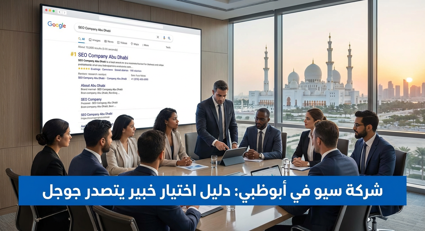 شركة سيو في أبوظبي: دليل اختيار خبير يتصدر جوجل